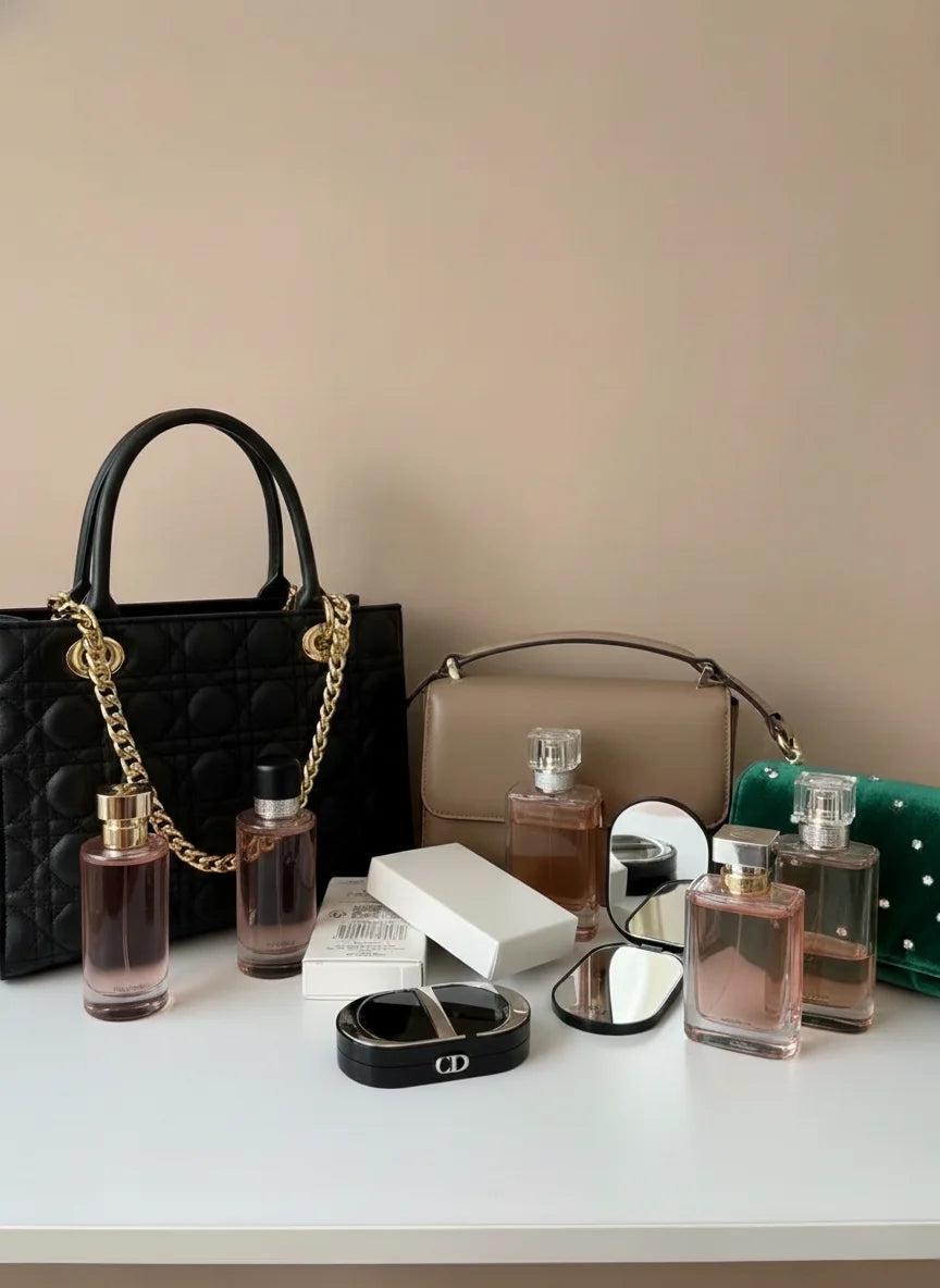 Dual Mirror Phone Ring Holder & Stand